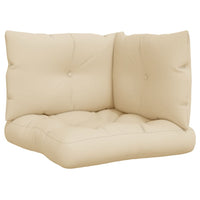 Thumbnail for Palettenkissen 3-tlg. Beige Stoff