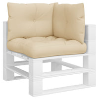 Thumbnail for Palettenkissen 3-tlg. Beige Stoff