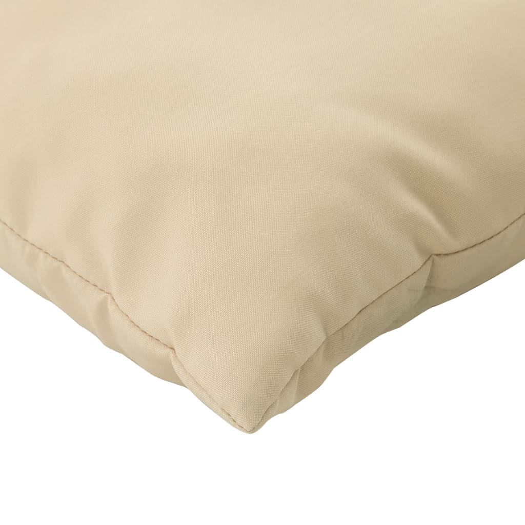 Palettenkissen 3-tlg. Beige Stoff