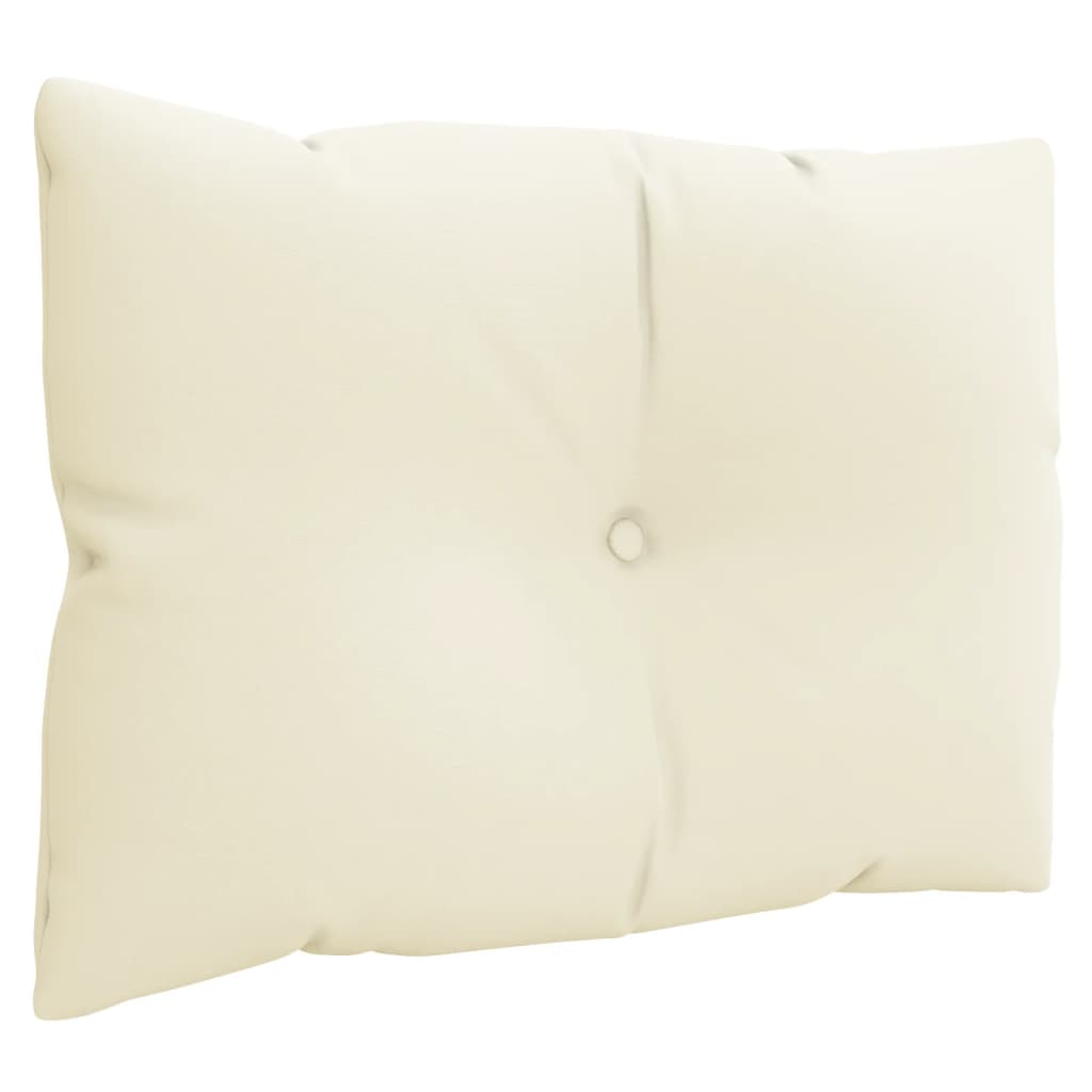 Palettenkissen 3-tlg. Creme Stoff