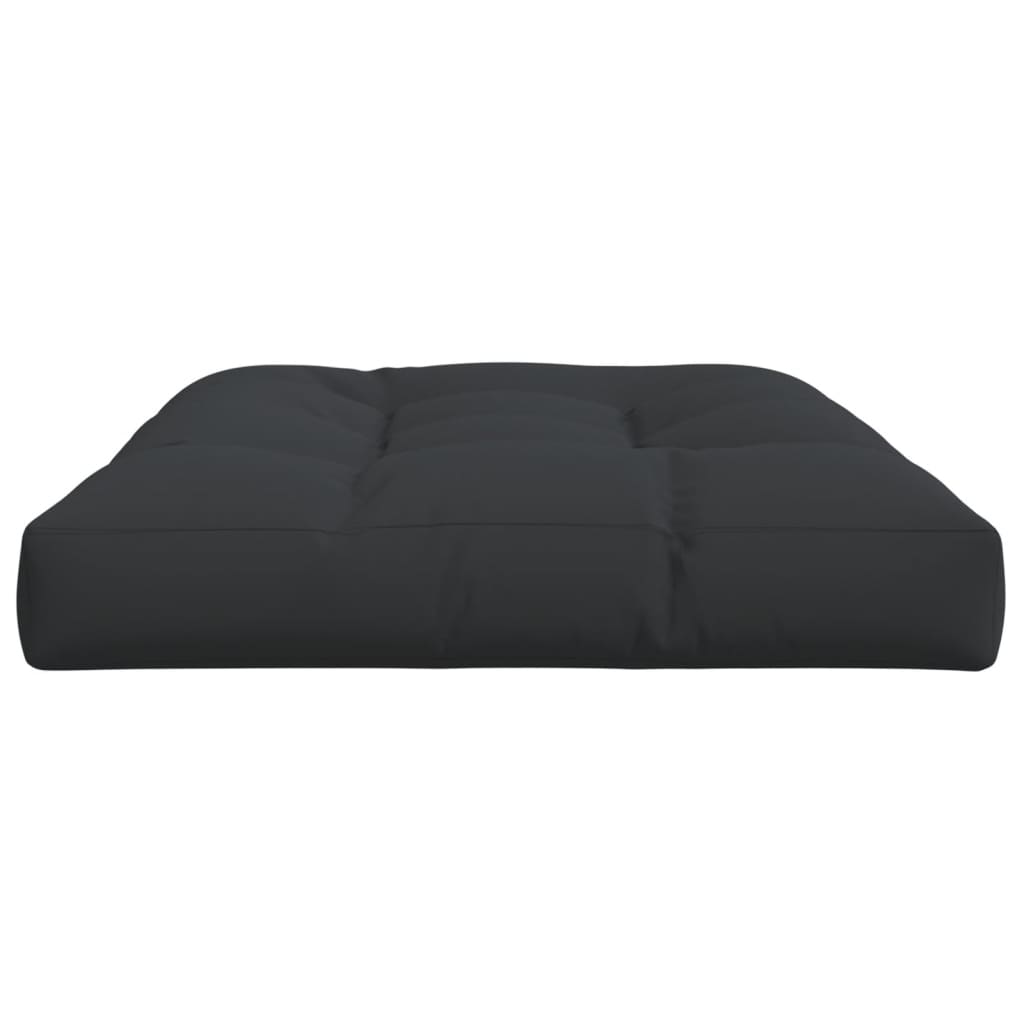Palettenkissen Schwarz 120x80x12 cm Stoff