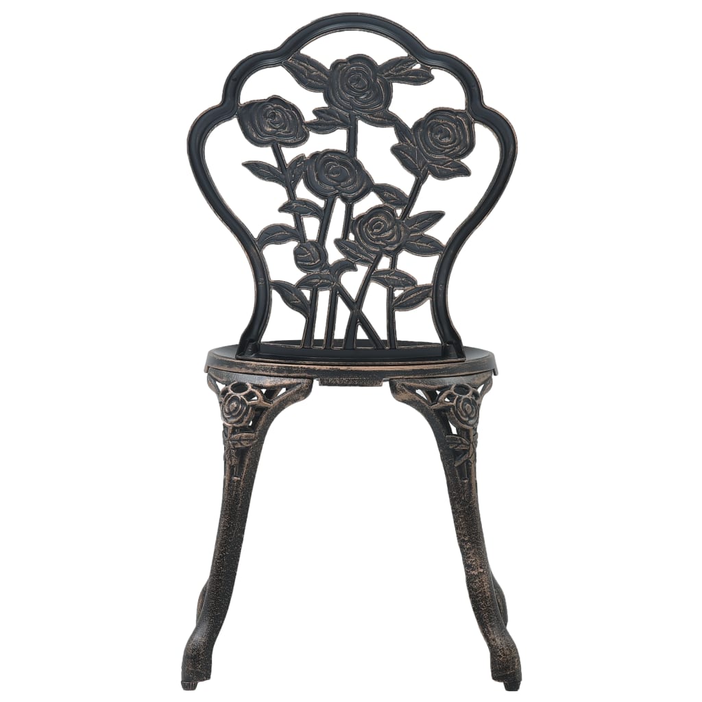 3-tlg. Bistro-Set Aluminiumguss