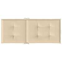 Thumbnail for Gartenstuhlauflagen für Hochlehner 4Stk. Beige 120x50x3cm Stoff