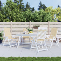 Thumbnail for Gartenstuhlauflagen für Hochlehner 4Stk. Beige 120x50x3cm Stoff
