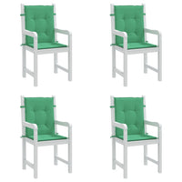 Thumbnail for Gartenstuhlauflagen für Niedriglehner 4 Stk. Grün 100x50x3 cm