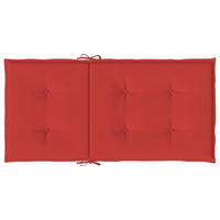 Thumbnail for Gartenstuhlauflagen für Niedriglehner 2 Stk. Rot 100x50x3 cm