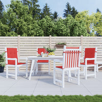 Thumbnail for Gartenstuhlauflagen für Niedriglehner 4 Stk. Rot 100x50x3 cm