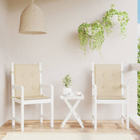 Thumbnail for Gartenstuhlauflagen für Niedriglehner 2 Stk. Beige 100x50x3 cm