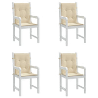 Thumbnail for Gartenstuhlauflagen für Niedriglehner 4 Stk. Beige 100x50x3 cm