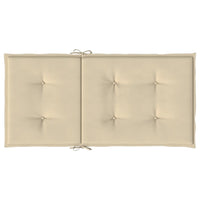Thumbnail for Gartenstuhlauflagen für Niedriglehner 4 Stk. Beige 100x50x3 cm