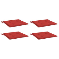 Thumbnail for vidaXL Gartenstuhl-Kissen 4 Stk. Rot 40x40x3 cm Oxford-Gewebe