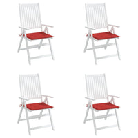 Thumbnail for vidaXL Gartenstuhl-Kissen 4 Stk. Rot 40x40x3 cm Oxford-Gewebe