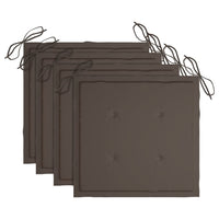 Thumbnail for Gartenstuhl-Kissen 4 Stk. Taupe 40x40x3 cm Oxford-Gewebe