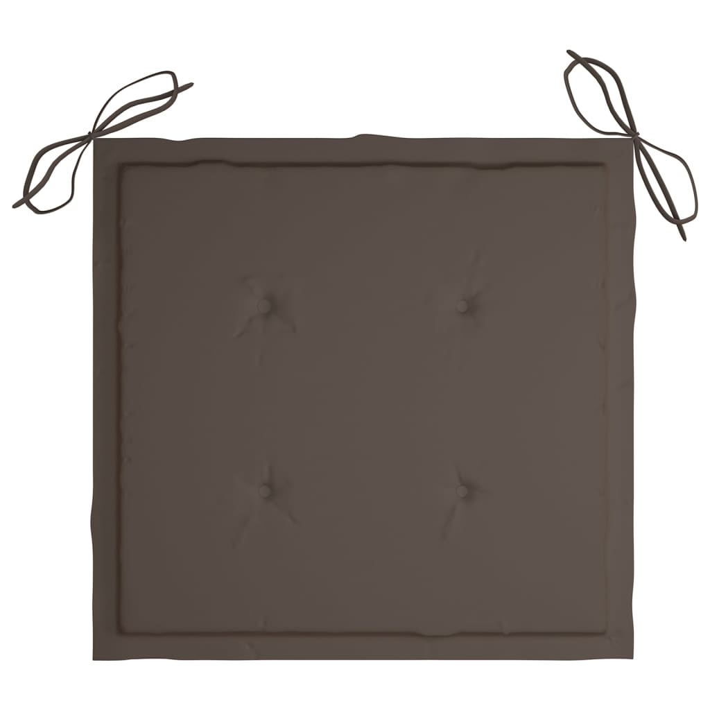 Gartenstuhl-Kissen 4 Stk. Taupe 40x40x3 cm Oxford-Gewebe