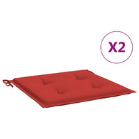 Thumbnail for Gartenstuhl-Kissen 2 Stk. Rot 50x50x3 cm Oxford-Gewebe