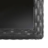 Thumbnail for 3-tlg. Garten-Essgruppe mit Auflagen Poly Rattan Schwarz