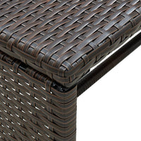 Thumbnail for Couchtisch Braun 70x40x38 cm Poly Rattan