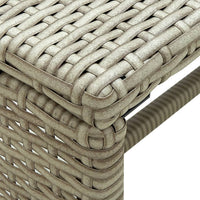 Thumbnail for Couchtisch Beige 70x40x38 cm Poly Rattan