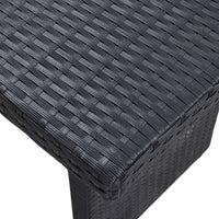 Thumbnail for 3-tlg. Garten-Lounge-Set mit Auflagen Poly Rattan Schwarz