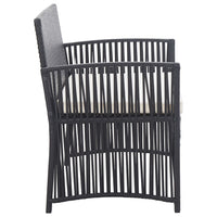 Thumbnail for 4-tlg. Garten-Lounge-Set mit Auflage Poly Rattan Schwarz