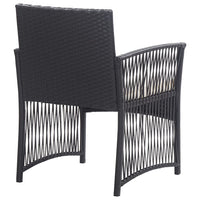 Thumbnail for 4-tlg. Garten-Lounge-Set mit Auflage Poly Rattan Schwarz