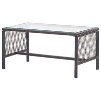 Thumbnail for 4-tlg. Garten-Lounge-Set mit Auflage Poly Rattan Braun