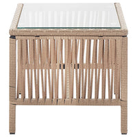 Thumbnail for 4-tlg. Garten-Lounge-Set mit Auflage Poly Rattan Beige