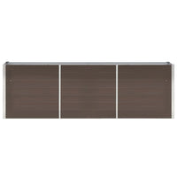 Thumbnail for Garten-Hochbeet Verzinkter Stahl 240×40×77 cm Braun