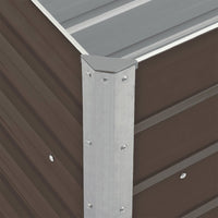 Thumbnail for Garten-Hochbeet Verzinkter Stahl 240×40×77 cm Braun