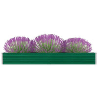 Thumbnail for Garten-Hochbeet Verzinkter Stahl 320×40×45 cm Grün