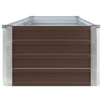 Thumbnail for Garten-Hochbeet Verzinkter Stahl 320×40×45 cm Braun