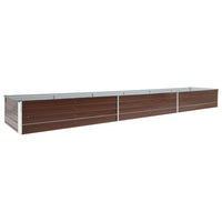 Thumbnail for Garten-Hochbeet Verzinkter Stahl 480x80x45 cm Braun