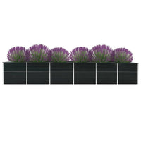 Thumbnail for Garten-Hochbeet Verzinkter Stahl 480x80x77 cm Anthrazit