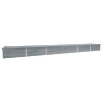 Thumbnail for Garten-Hochbeet Verzinkter Stahl 600x80x45 cm Grau
