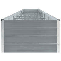 Thumbnail for Garten-Hochbeet Verzinkter Stahl 600x80x45 cm Grau