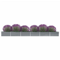 Thumbnail for Garten-Hochbeet Verzinkter Stahl 600x80x45 cm Grau