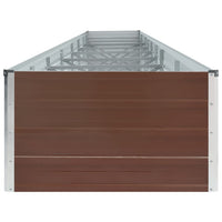 Thumbnail for Garten-Hochbeet Verzinkter Stahl 600x80x45 cm Braun