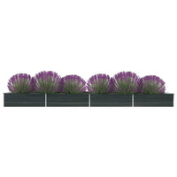 Thumbnail for Garten-Hochbeet Verzinkter Stahl 600x80x45 cm Anthrazit