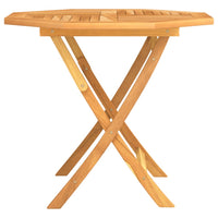 Thumbnail for Klappbarer Gartentisch 85x85x76 cm Teak Massivholz