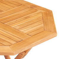 Thumbnail for Klappbarer Gartentisch 85x85x76 cm Teak Massivholz