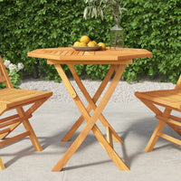 Thumbnail for Klappbarer Gartentisch 85x85x76 cm Teak Massivholz