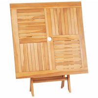 Thumbnail for Gartentisch Klappbar 85x85x76 cm Teak Massivholz