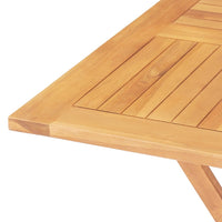 Thumbnail for Gartentisch Klappbar 85x85x76 cm Teak Massivholz