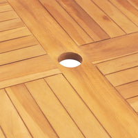 Thumbnail for Gartentisch Klappbar 85x85x76 cm Teak Massivholz