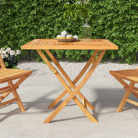 Thumbnail for Gartentisch Klappbar 85x85x76 cm Teak Massivholz