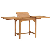 Thumbnail for Gartentisch Ausziehbar (110-160)x80x75 cm Massivholz Teak