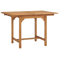 Thumbnail for Gartentisch Ausziehbar (110-160)x80x75 cm Massivholz Teak