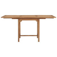Thumbnail for Gartentisch Ausziehbar (110-160)x80x75 cm Massivholz Teak
