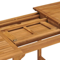 Thumbnail for Gartentisch Ausziehbar (110-160)x80x75 cm Massivholz Teak