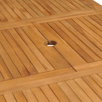 Thumbnail for Gartentisch Ausziehbar (110-160)x80x75 cm Massivholz Teak